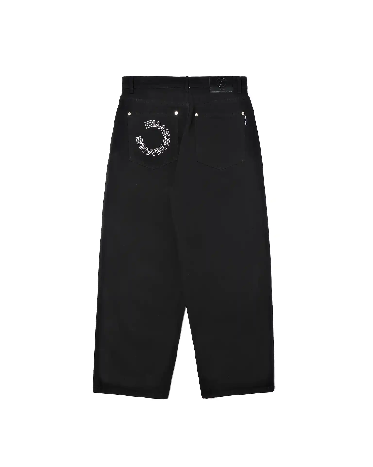 TWIST BLACK WASHED BAGGY JEANS