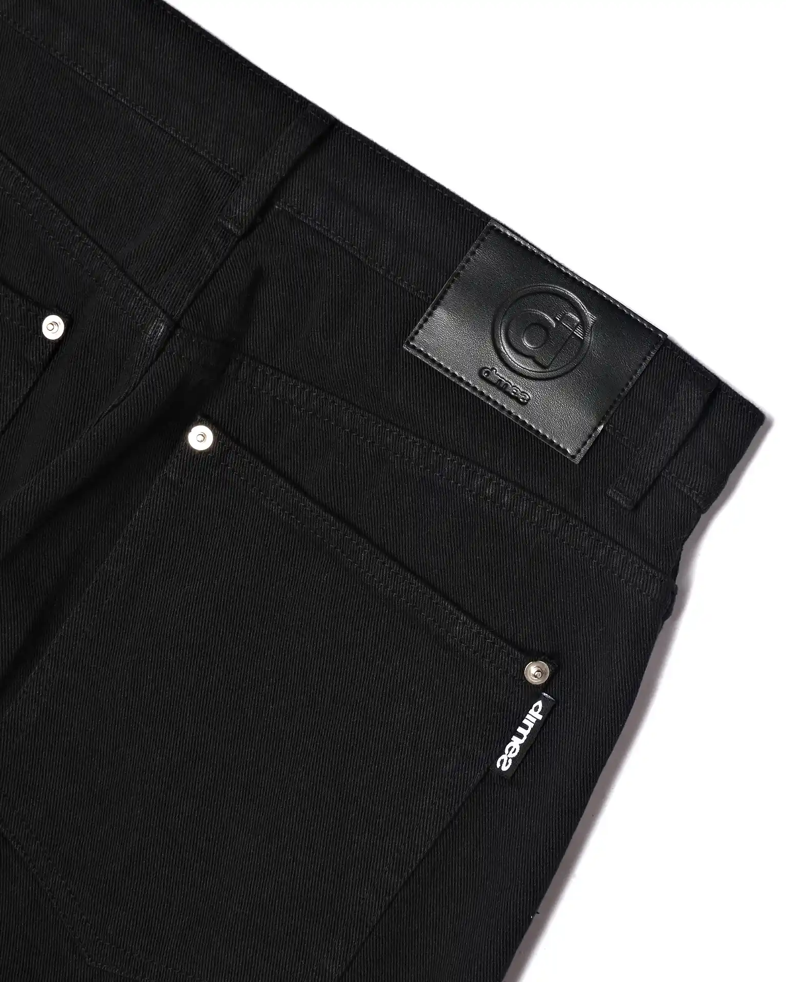 TWIST BLACK WASHED BAGGY JEANS